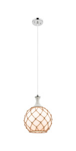 Astor - 1 Light - 10 inch - Polished Nickel - Cord hung - Mini Pendant (415-1PR-PN-G121-10RB)