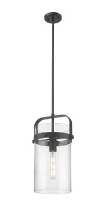 Pilaster - 1 Light - 8 inch Glass - Matte Black - Pendant (413-1SM-BK-G413-1S-8SDY)