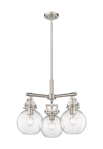 Newton Sphere - 3 Light - 21 inch - Satin Nickel - Pendant (411-3CR-SN-G410-7SDY)
