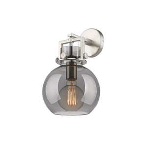 Newton Sphere - 1 Light - 8 inch - Satin Nickel - Sconce (411-1W-SN-G410-8SM)