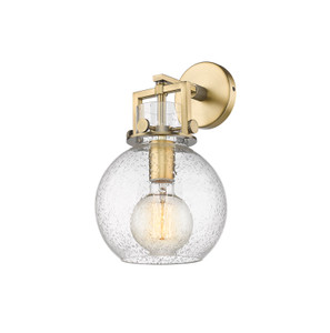 Newton Sphere - 1 Light - 8 inch - Brushed Brass - Sconce (411-1W-BB-G410-8SDY)