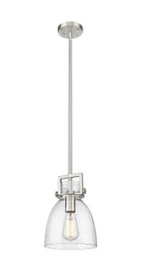 Newton Bell - 1 Light - 8 inch - Satin Nickel - Mini Pendant (411-1SS-SN-G412-8SDY)