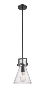 Newton Cone - 1 Light - 8 inch - Matte Black - Mini Pendant (411-1SS-BK-G411-8SDY)