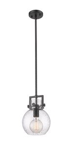 Newton Sphere - 1 Light - 8 inch - Matte Black - Mini Pendant (411-1SS-BK-G410-8SDY)