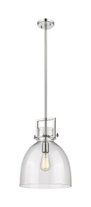 Newton Bell - 1 Light - 12 inch - Polished Nickel - Mini Pendant (411-1SM-PN-G412-12SDY)