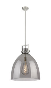 Newton Bell - 1 Light - 18 inch - Satin Nickel - Pendant (411-1SL-SN-G412-18SM)