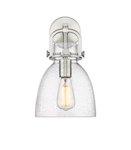 Newton Bell - 1 Light - 8 inch - Satin Nickel - Sconce (410-1W-SN-G412-8SDY)