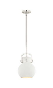 Newton Sphere - 1 Light - 8 inch - Polished Nickel - Mini Pendant (410-1SS-PN-M410-8W)