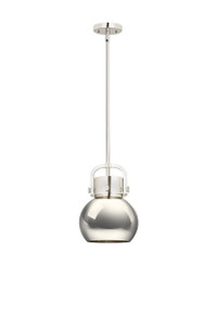 Newton Sphere - 1 Light - 8 inch - Polished Nickel - Mini Pendant (410-1SS-PN-M410-8PN)