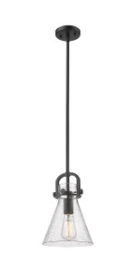 Newton Cone - 1 Light - 8 inch - Matte Black - Mini Pendant (410-1SS-BK-G411-8SDY)
