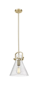 Newton Cone - 1 Light - 10 inch - Champagne Bronze - Mini Pendant (410-1SM-CB-G411-10SDY)