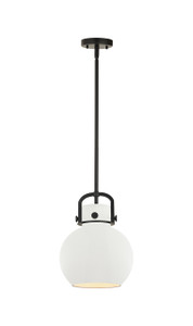 Newton Sphere - 1 Light - 10 inch - Matte Black - Mini Pendant (410-1SM-BK-M410-10W)