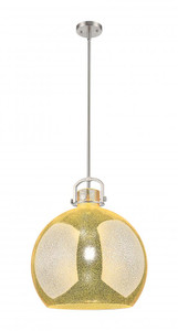 Newton Sphere - 1 Light - 18 inch - Satin Nickel - Pendant (410-1SL-SN-G410-18ME)