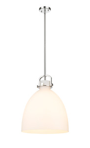 Newton Bell - 1 Light - 16 inch - Polished Nickel - Pendant (410-1SL-PN-G412-16WH)