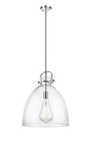 Newton Bell - 1 Light - 16 inch - Polished Nickel - Pendant (410-1SL-PN-G412-16CL)
