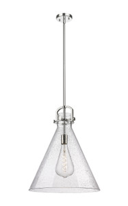 Newton Cone - 1 Light - 18 inch - Polished Nickel - Pendant (410-1SL-PN-G411-18SDY)