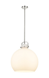 Newton Sphere - 1 Light - 18 inch - Polished Nickel - Pendant (410-1SL-PN-G410-18WH)