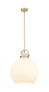 Newton Sphere - 1 Light - 16 inch - Champagne Bronze - Pendant (410-1SL-CB-G410-16WH)