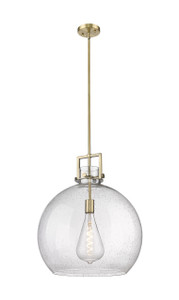 Newton Sphere - 1 Light - 18 inch - Brushed Brass - Pendant (410-1SL-BB-G410-18SDY)