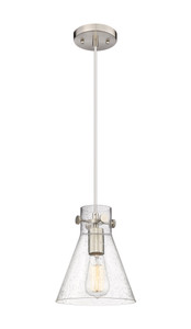 Newton Cone - 1 Light - 8 inch - Brushed Satin Nickel - Cord hung - Pendant (410-1PS-SN-G411-8SDY)