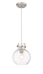 Newton Sphere - 1 Light - 8 inch - Brushed Satin Nickel - Cord hung - Pendant (410-1PS-SN-G410-8CL)
