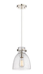 Newton Bell - 1 Light - 8 inch - Polished Nickel - Cord hung - Pendant (410-1PS-PN-G412-8SDY)
