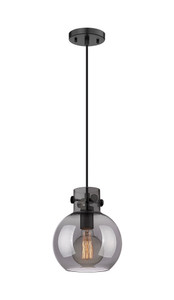 Newton Sphere - 1 Light - 8 inch - Matte Black - Cord hung - Mini Pendant (410-1PS-BK-G410-8SM)