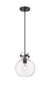 Newton Sphere - 1 Light - 8 inch - Matte Black - Cord hung - Pendant (410-1PS-BK-G410-8CL)