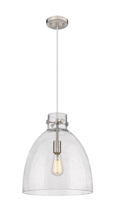 Newton Bell - 1 Light - 14 inch - Satin Nickel - Cord hung - Pendant (410-1PL-SN-G412-14SDY)