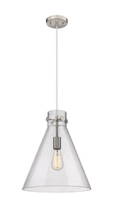 Newton Cone - 1 Light - 14 inch - Satin Nickel - Cord hung - Pendant (410-1PL-SN-G411-14SDY)