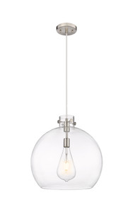 Newton Sphere - 1 Light - 18 inch - Satin Nickel - Cord hung - Pendant (410-1PL-SN-G410-18CL)