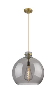 Newton Sphere - 1 Light - 18 inch - Brushed Brass - Cord hung - Pendant (410-1PL-BB-G410-18SM)