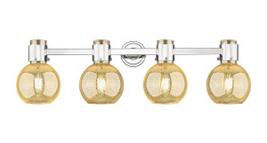 Lawton Sphere - 4 Light - 27 inch - Polished Nickel - Bath Vanity Light (464-4W-PN-G464B-7ME)