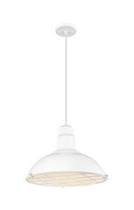 Langston - 1 Light - 16 inch - White - Cord hung - Pendant (455-1P-16W)