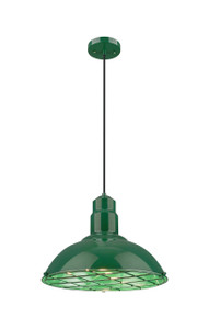 Langston - 1 Light - 16 inch - Green - Cord hung - Pendant (455-1P-16GR)