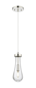 Owego - 1 Light - 5 inch - Polished Nickel - Pendant (451-1P-PN-G451-4CL)
