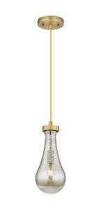 Owego - 1 Light - 5 inch - Brushed Brass - Pendant (451-1P-BB-G451-5ME)