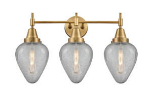 Geneseo - 3 Light - 25 inch - Brushed Brass - Bath Vanity Light (447-3W-BB-G165)