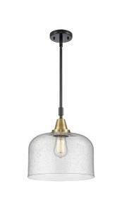 Bell - 1 Light - 12 inch - Black Antique Brass - Mini Pendant (447-1S-BAB-G74-L-LED)