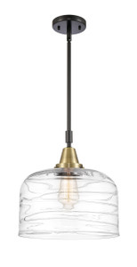 Bell - 1 Light - 12 inch - Black Antique Brass - Mini Pendant (447-1S-BAB-G713-L-LED)