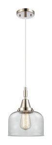 Bell - 1 Light - 8 inch - Polished Nickel - Mini Pendant (447-1P-PN-G72)