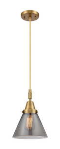 Cone - 1 Light - 8 inch - Brushed Brass - Mini Pendant (447-1P-BB-G43)