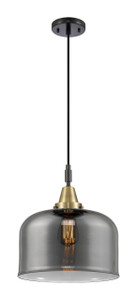 Bell - 1 Light - 12 inch - Black Antique Brass - Mini Pendant (447-1P-BAB-G73-L)