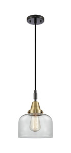 Bell - 1 Light - 8 inch - Black Antique Brass - Mini Pendant (447-1P-BAB-G72)