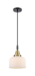 Bell - 1 Light - 8 inch - Black Antique Brass - Mini Pendant (447-1P-BAB-G71)