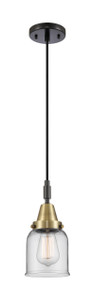Bell - 1 Light - 5 inch - Black Antique Brass - Mini Pendant (447-1P-BAB-G52)
