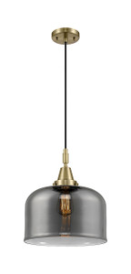 Bell - 1 Light - 12 inch - Antique Brass - Mini Pendant (447-1P-AB-G73-L)
