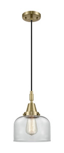 Bell - 1 Light - 8 inch - Antique Brass - Mini Pendant (447-1P-AB-G72)