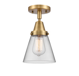 Cone - 1 Light - 6 inch - Brushed Brass - Flush Mount (447-1C-BB-G62)
