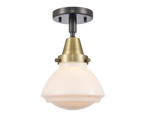 Olean - 1 Light - 7 inch - Black Antique Brass - Flush Mount (447-1C-BAB-G321-LED)